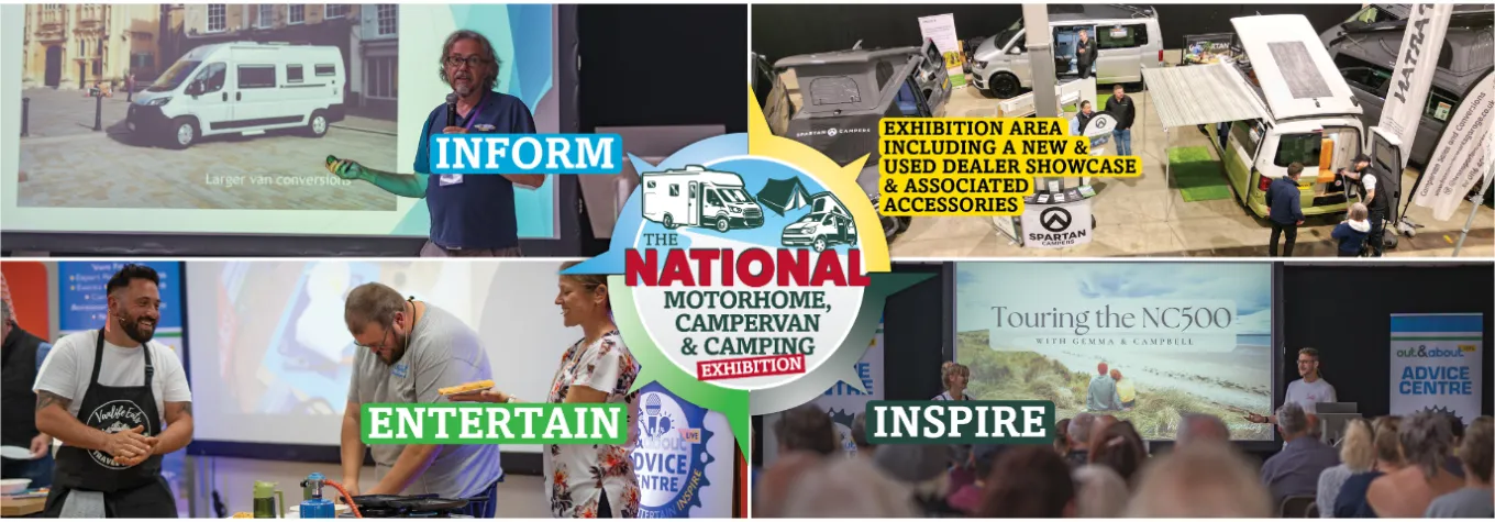 The National Motorhome, Campervan & Camping Exhibition promotional image